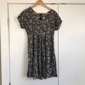 Floral print babydoll dress